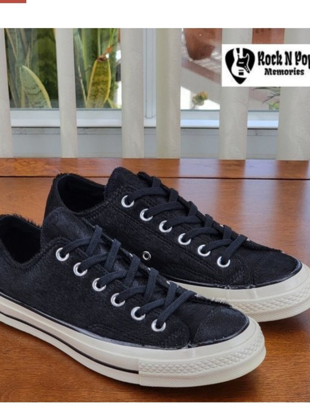 Converse CTAS Ox Cheetah Pony Hair 157656C Black/Egret Sizes 6 - 7.5 Women's